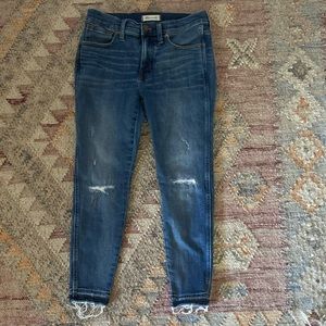 Madewell 9” high rise skinny jeans